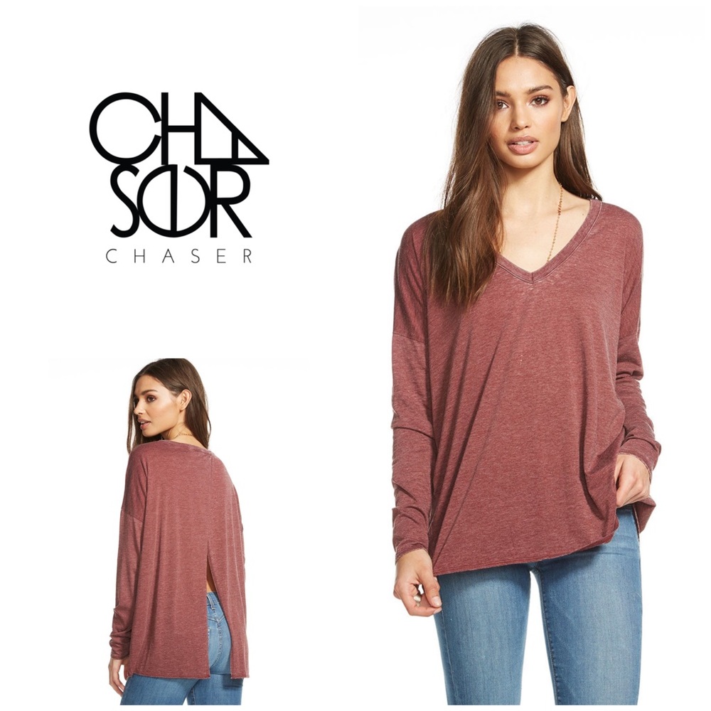 Chaser Vintage Tulip Back Pullover